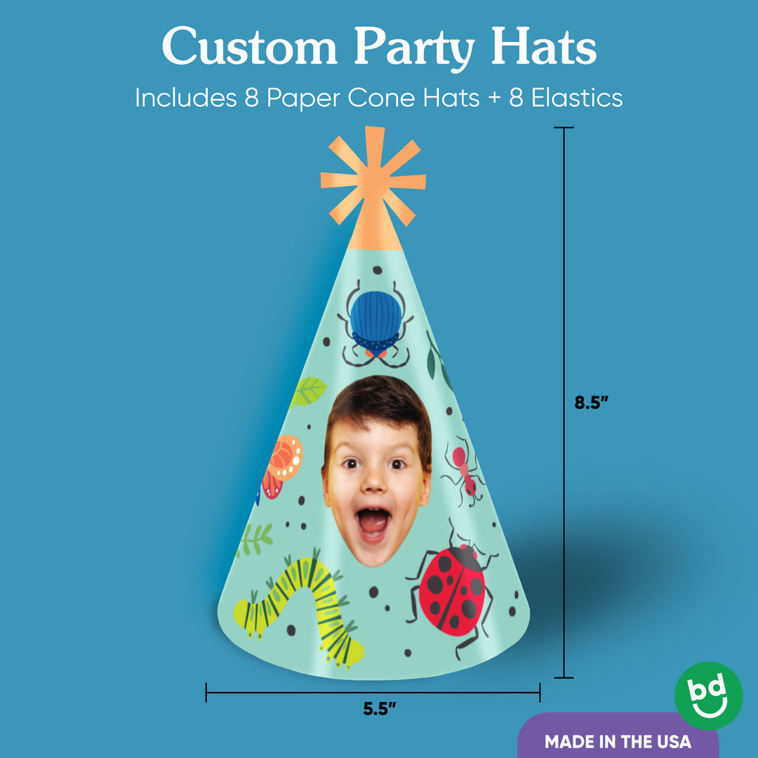 Custom Buggin' Out Birthday Cone Hat - 8 Ct