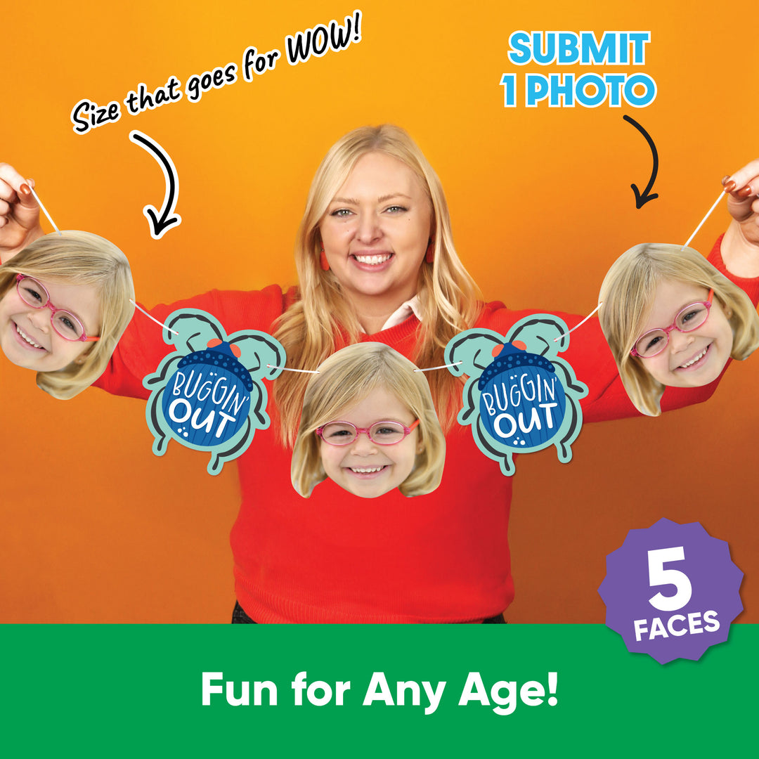 Custom Face Garland Banner - Buggin' Out
