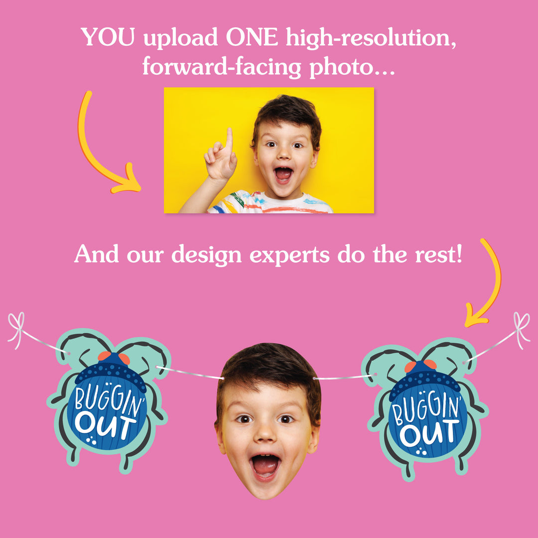 Custom Face Garland Banner - Buggin' Out