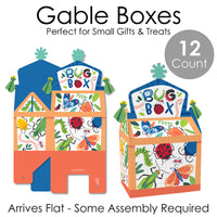 Buggin' Out - Treat Box Party Favors - Bugs Birthday Party Goodie Gable Boxes - Set of 12
