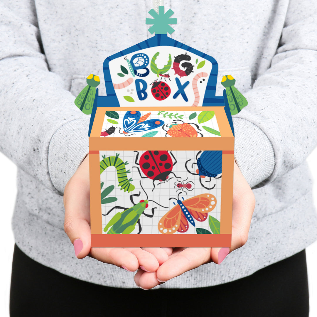 Buggin' Out - Treat Box Party Favors - Bugs Birthday Party Goodie Gable Boxes - Set of 12