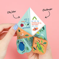 Buggin' Out - Bugs Birthday Party Cootie Catcher Game - Jokes and Dares Fortune Tellers - Set of 12
