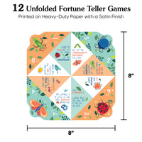 Buggin' Out - Bugs Birthday Party Cootie Catcher Game - Jokes and Dares Fortune Tellers - Set of 12