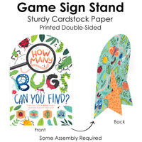 Buggin' Out - Bugs Birthday Party Scavenger Hunt - 1 Stand and 48 Game Pieces - Hide and Find Game