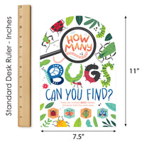 Buggin' Out - Bugs Birthday Party Scavenger Hunt - 1 Stand and 48 Game Pieces - Hide and Find Game