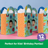 Custom Face Buggin Out Paper Favor Bags - 12 Ct