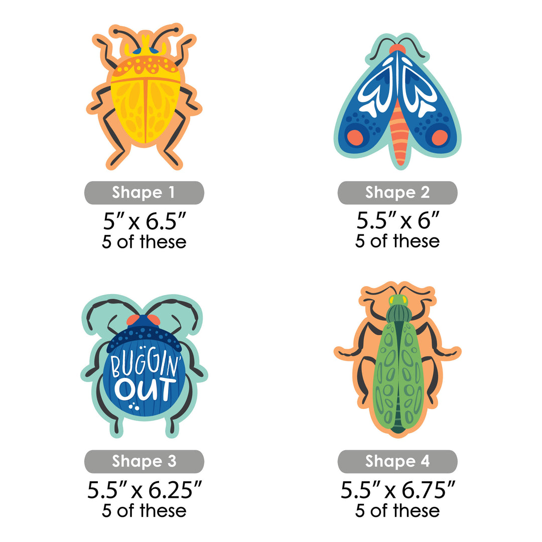 Buggin' Out - Decorations DIY Bugs Birthday Party Essentials - Set of 20