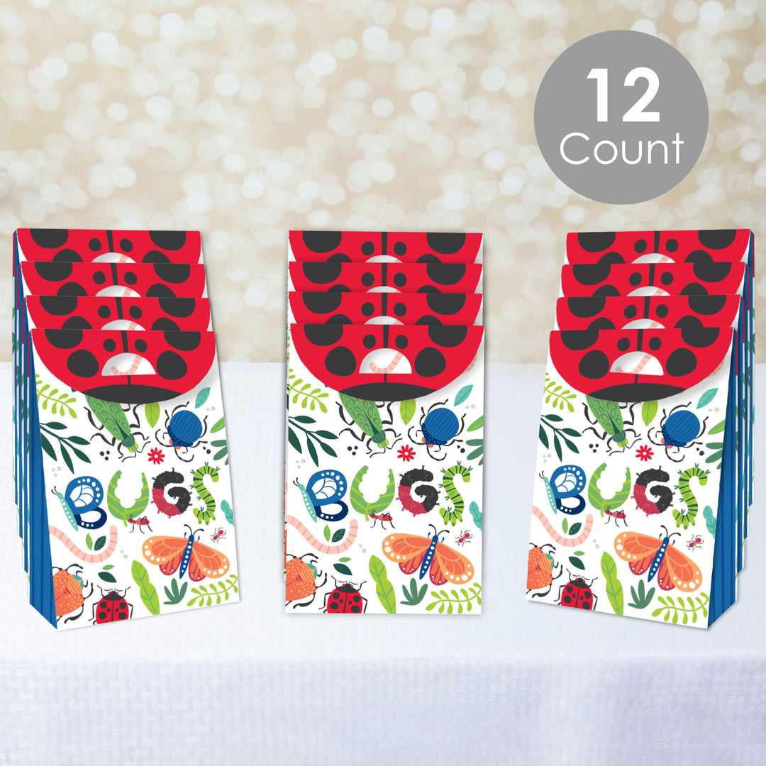 Buggin' Out - Bugs Birthday Gift Favor Bags - Party Goodie Boxes - Set of 12