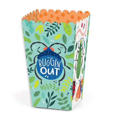 Buggin' Out - Bugs Birthday Party Favor Popcorn Treat Boxes - Set of 12