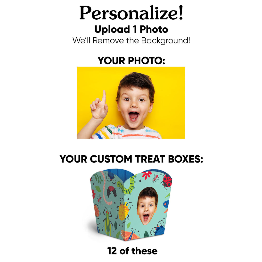 Custom Face Buggin Out Treat Boxes - 12 Ct