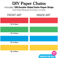 Building Blocks DIY Paper Chains - 128 Pc
