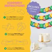 Building Blocks DIY Paper Chains - 128 Pc