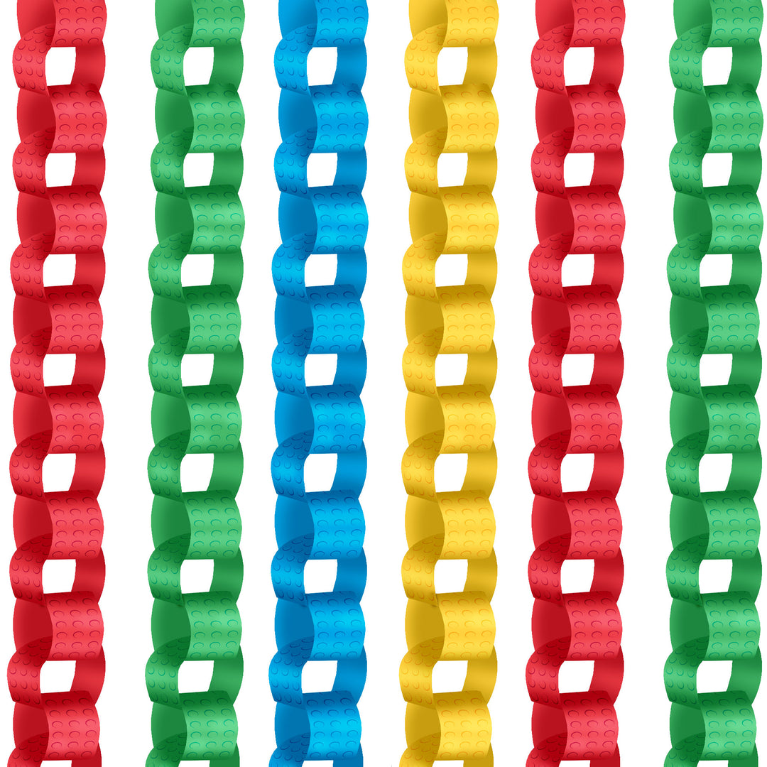 Building Blocks DIY Paper Chains - 128 Pc