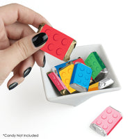 Building Blocks Mini Candy Bar Wrapper Stickers - 40 Ct