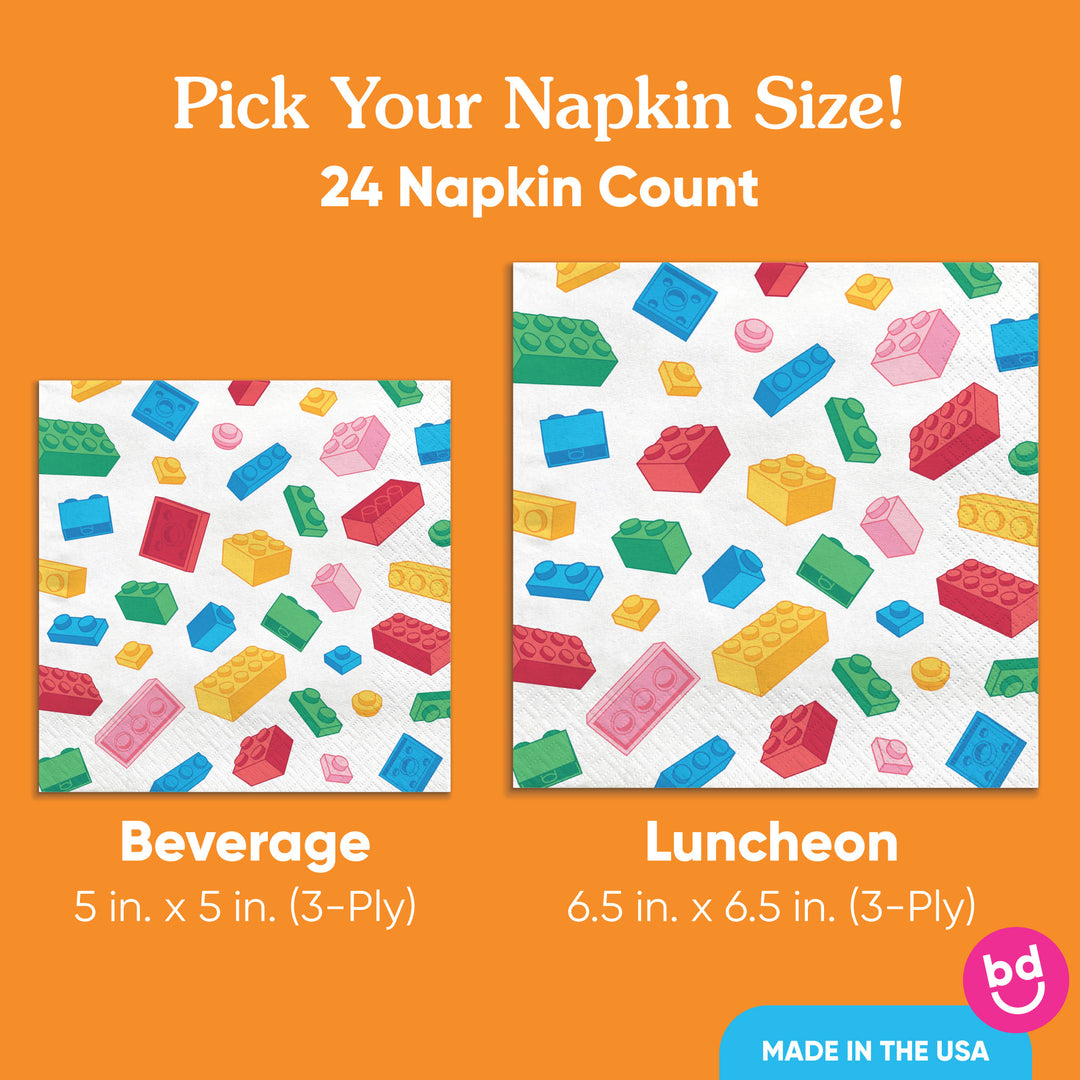 Napkins - Building Blocks - 24 Ct