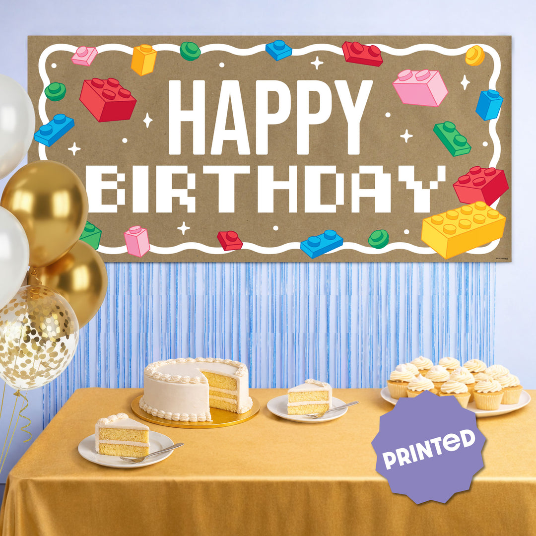 Building Blocks Kraft Banner