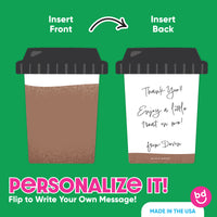 Assorted Coffee is on Me Nifty Gifty Card Holders - 8 Ct