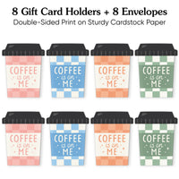 Assorted Coffee is on Me Nifty Gifty Card Holders - 8 Ct