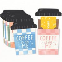 Assorted Coffee is on Me Nifty Gifty Card Holders - 8 Ct