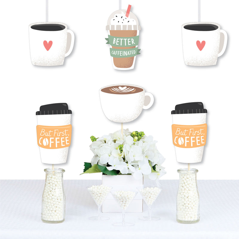 But First, Coffee - Decorations DIY Cafe Themed Party Essentials - Set of 20