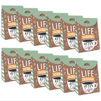 But First, Coffee - Cafe Themed Gift Favor Bags - Party Goodie Boxes - Set of 12
