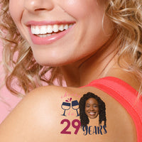 Custom Wine Temporary Tattoos - 12 Ct