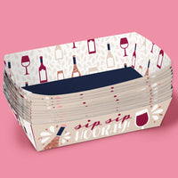 But First, Wine Party Paper Food Trays - 12 Ct