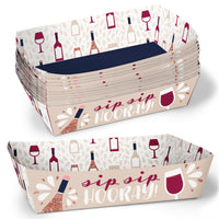 But First, Wine Party Paper Food Trays - 12 Ct