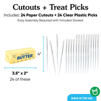 Butter Treat Picks - 24 Ct