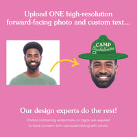 Custom Face Camp Bach Cut-Out Stickers - Set of 24