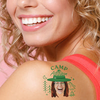 Custom Face Camp Bach Temporary Tattoos - 12 Ct