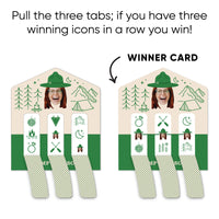 Custom Face Camp Bach Pull Tab Game