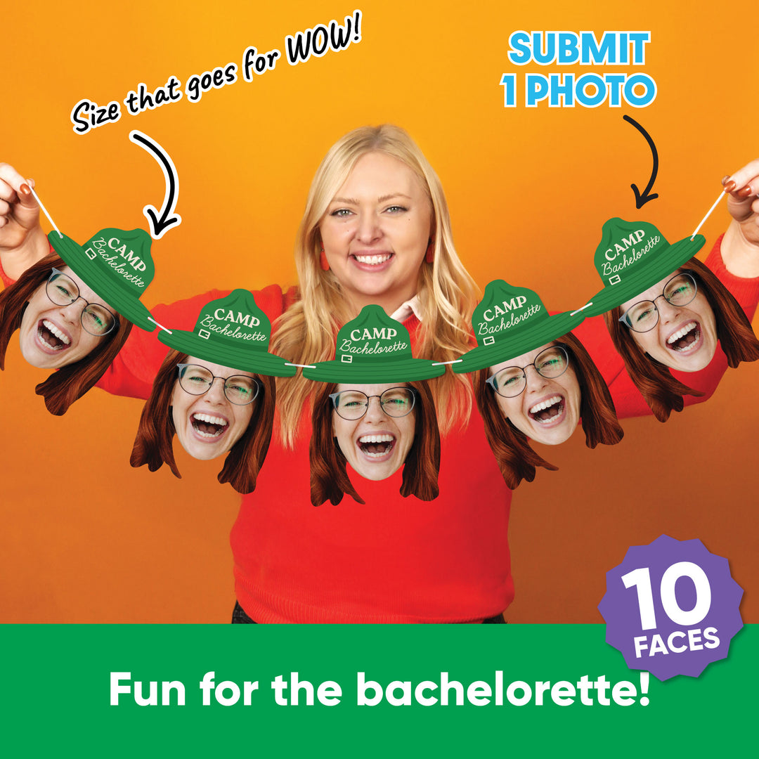 Custom Face Camp Bach Garland Banner