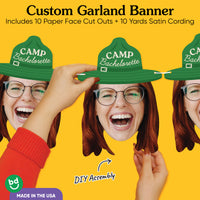 Custom Face Camp Bach Garland Banner