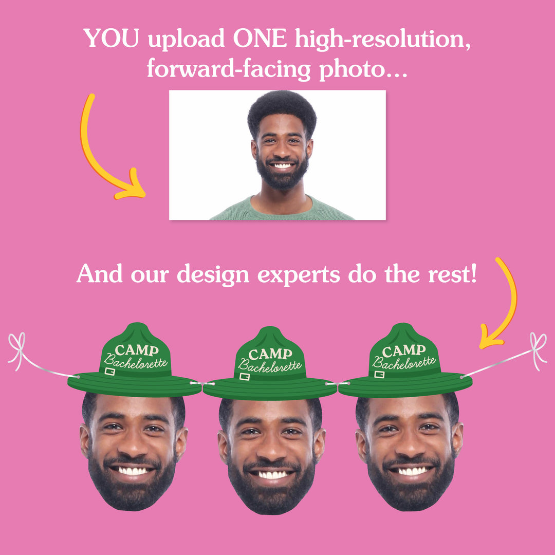Custom Face Camp Bach Garland Banner