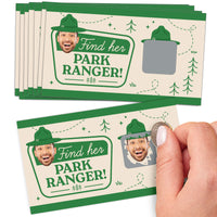 Custom Face Camp Bach Scratch Off Card Game - 22 Ct