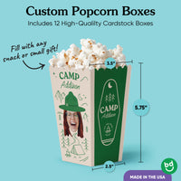 Custom Face Camp Bach Popcorn Box - 12 Ct