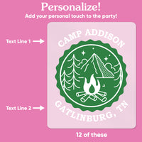Custom Text Drink Pouches - Camp Bachelorette - 12 Ct