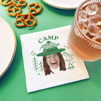 Custom Face Napkins - Camp Bach
