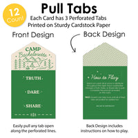 Camp Bach Truth, Dare, Share Pull Tabs Game - 12 Ct