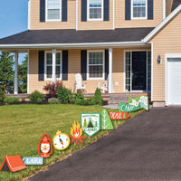 Corrugated plastic sign with stake detail