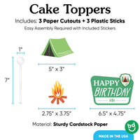 3 piece topper set with sticks layout