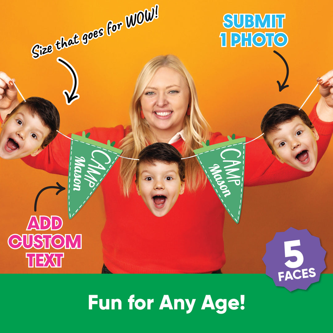 Face cutout detail custom photo banner