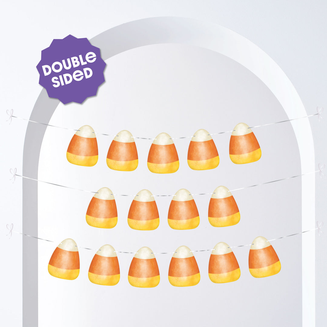 Candy Corn Garland Banner - 15 Pc