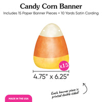 Candy Corn Garland Banner - 15 Pc
