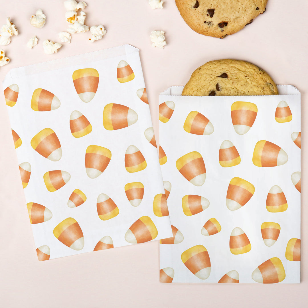 Paper Treat Bags - Candy Corn - 25 Ct