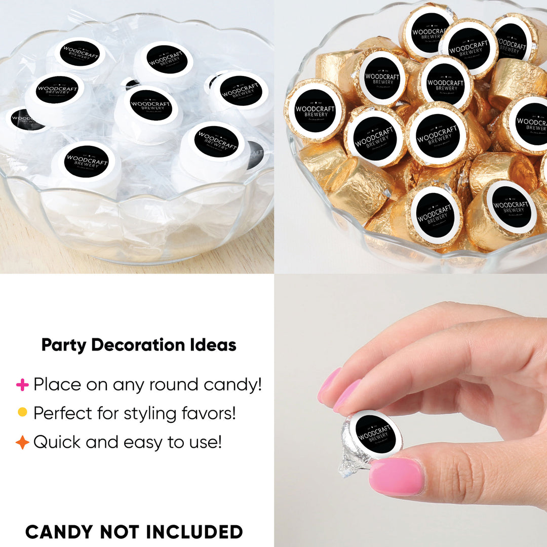 Custom Logo Branded Corporate Party Round Candy Stickers
