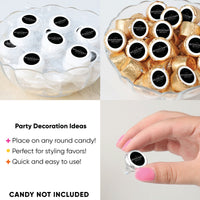 Custom Logo Branded Corporate Party Round Candy Stickers