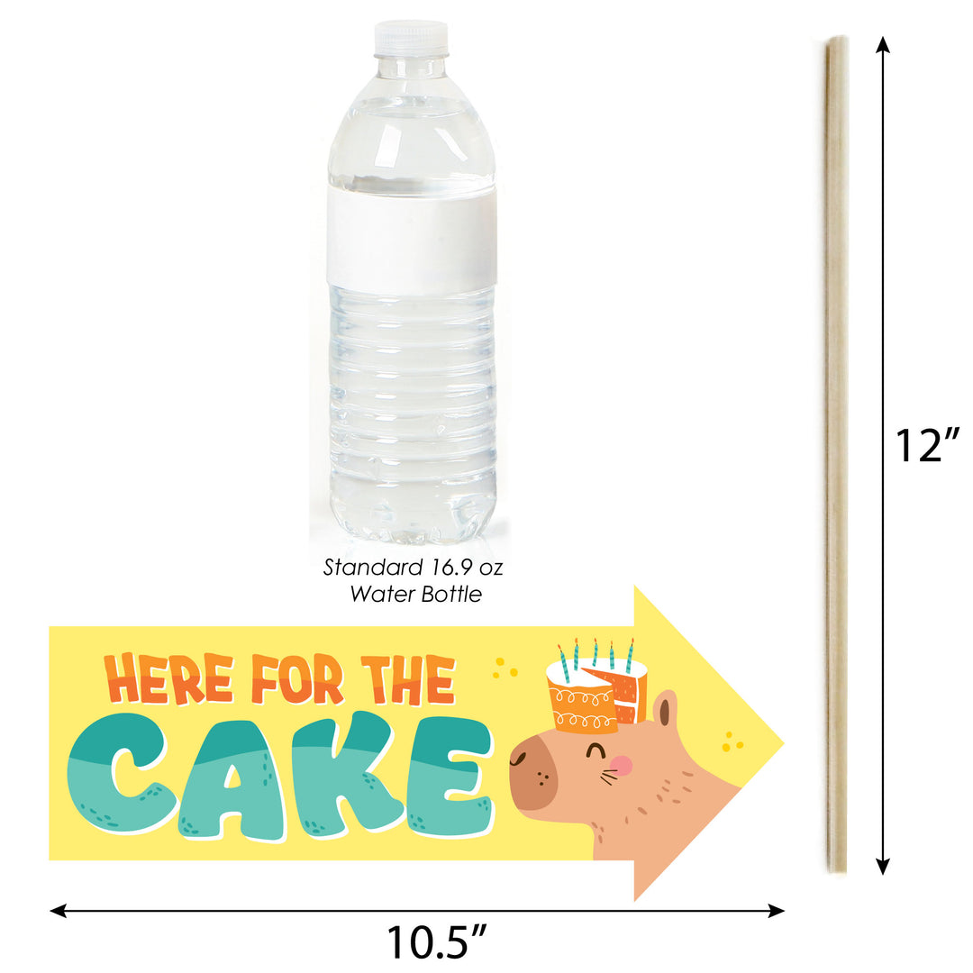 Funny Capy Birthday - Capybara Party Photo Booth Props Kit - 10 Piece