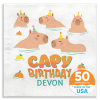 Custom Text Napkins - Capybara